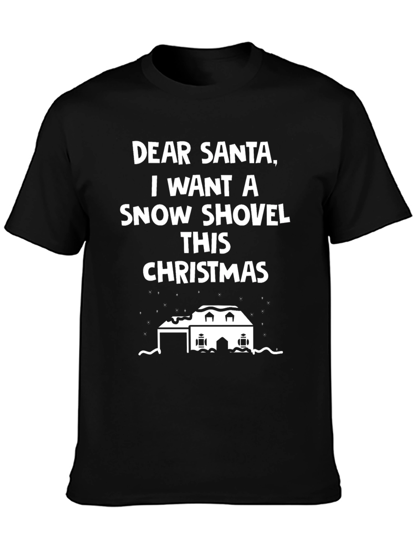 Funny Christmas Snow Shovel T-Shirt
