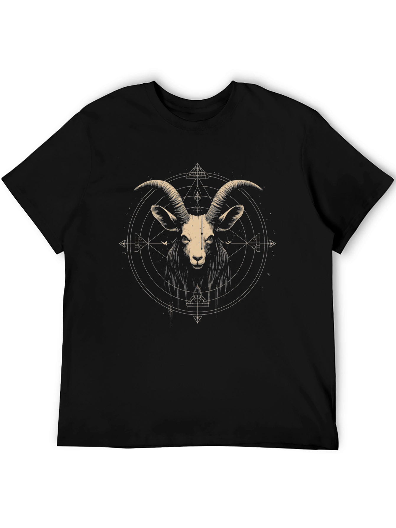 Geometric Goat Graphic Tee - Modern Menswear