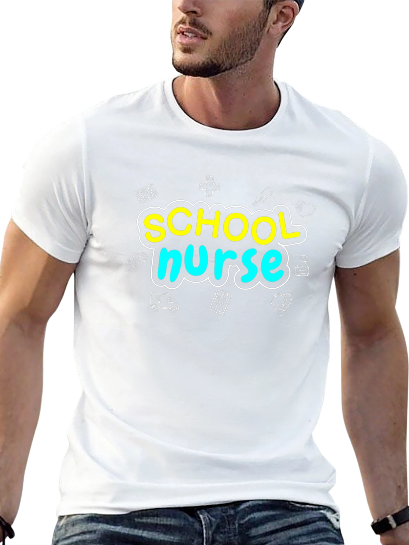 School Nurse T-Shirt - Black
