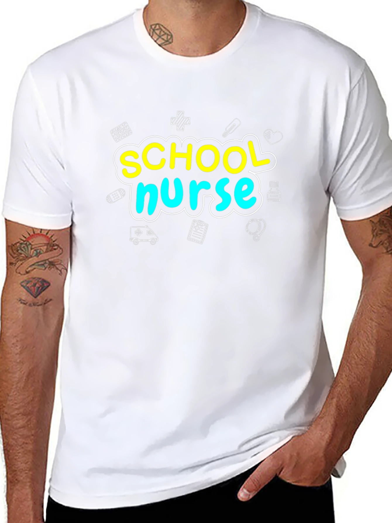 School Nurse T-Shirt - Black
