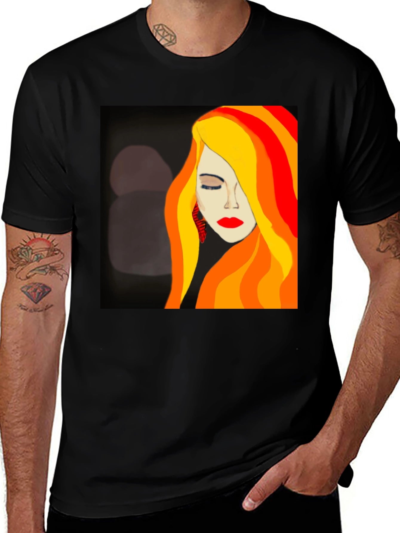 Woman Portrait Graphic Tee - Artistic Fashion