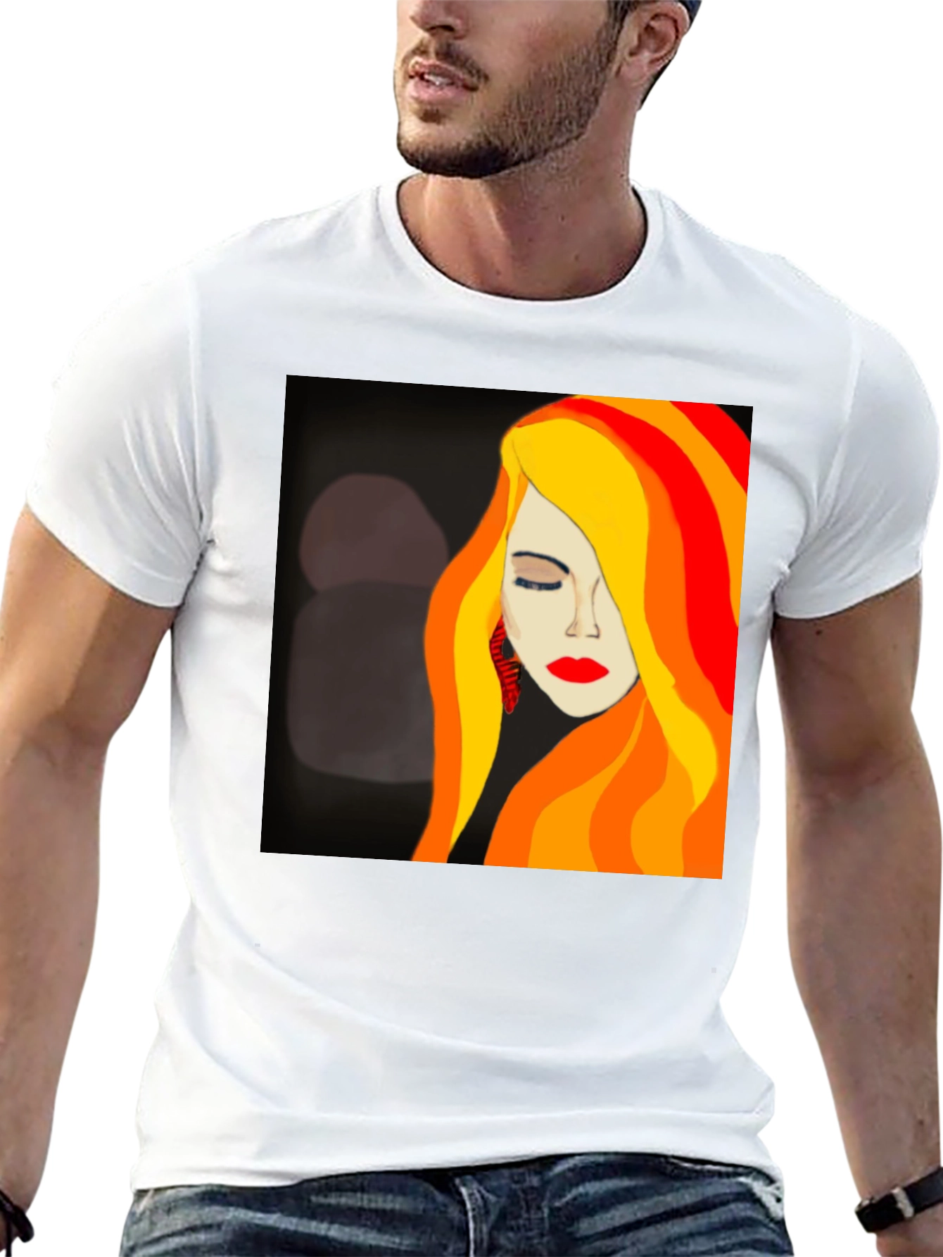 Woman Portrait Graphic Tee - Artistic Fashion