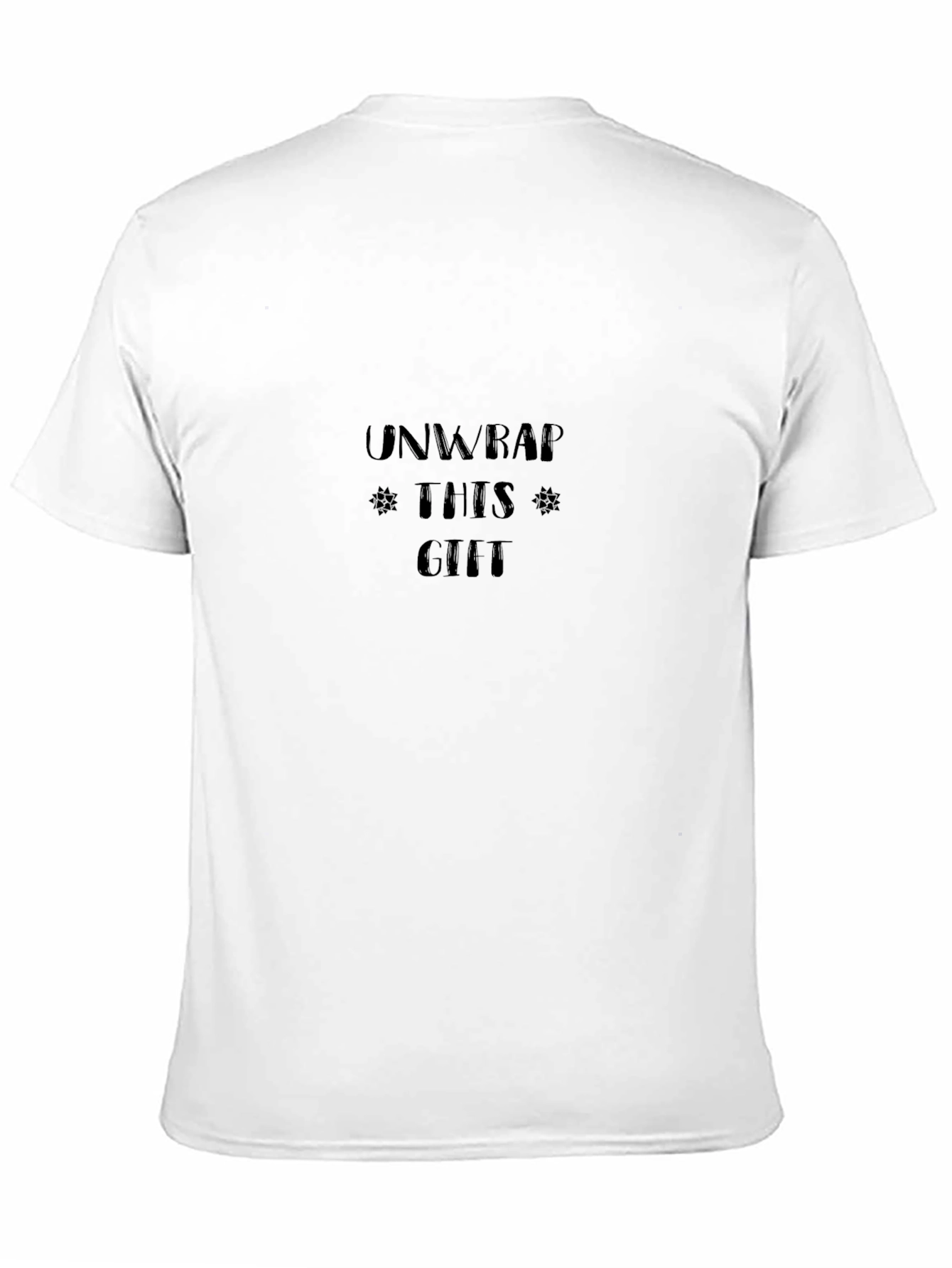 Unwrap This Gift Black Tee - Festive Holiday Style