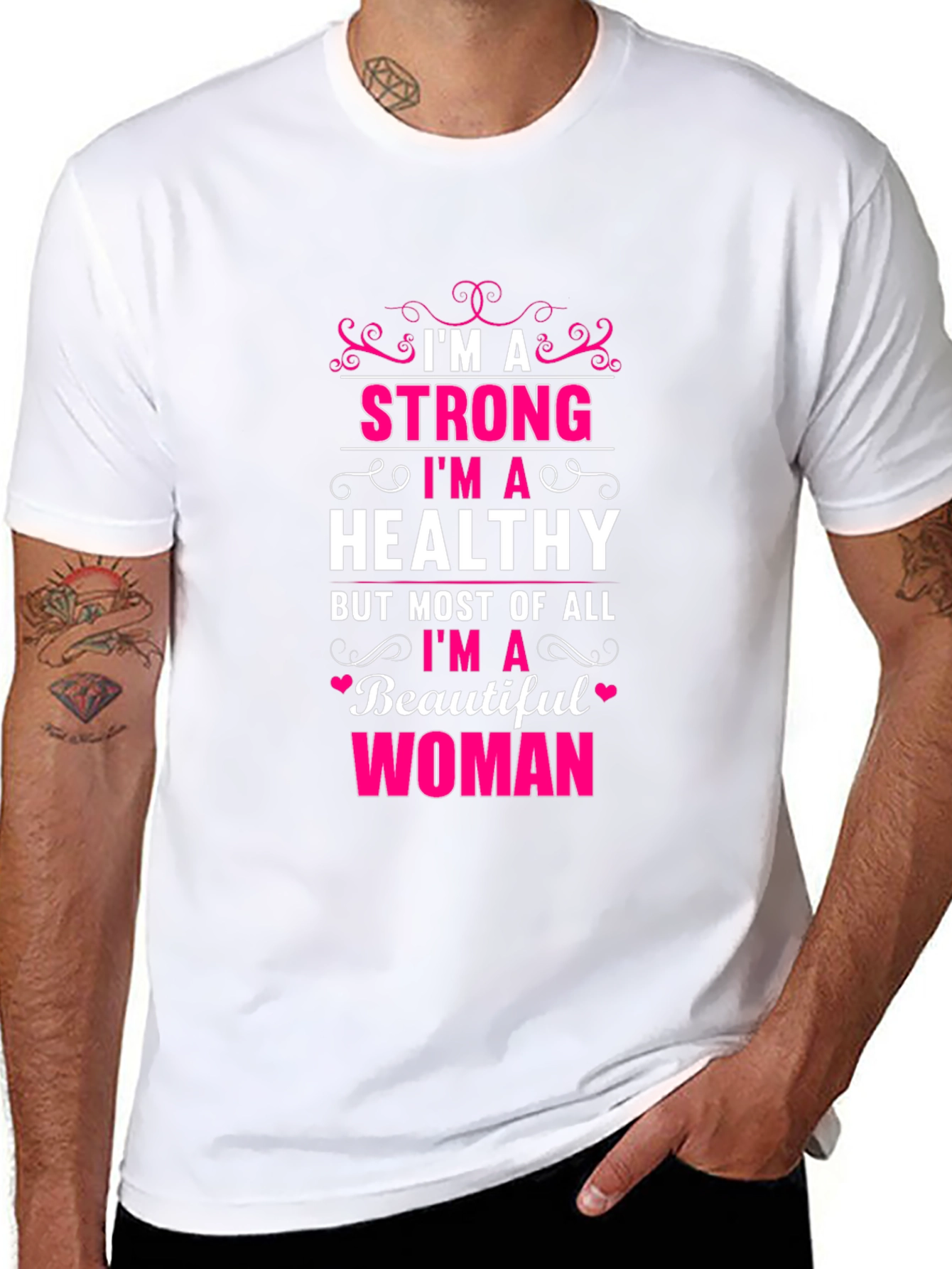 Strong & Healthy Woman Graphic Tee