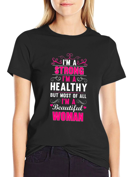 Strong & Healthy Woman Graphic Tee