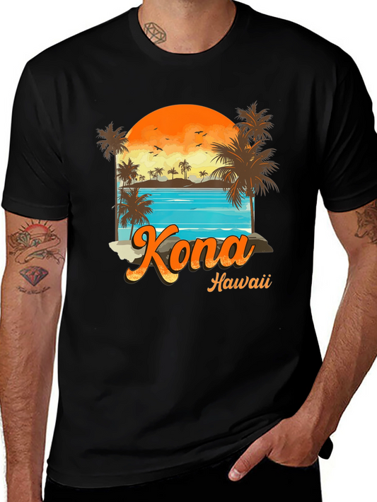 Kona Hawaii Graphic T-Shirt - Island Vibes Tee
