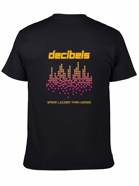 Decibels Graphic Print T-Shirt - Speak Louder Than Words