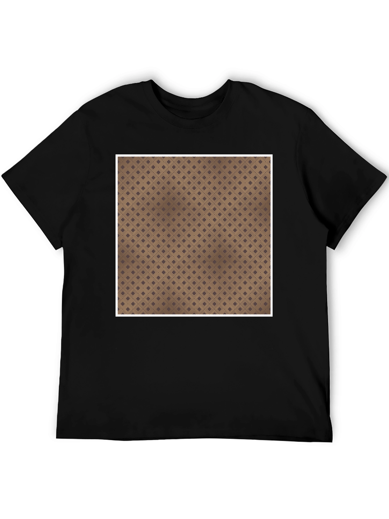 Patterned Square Tee - Unique Design Comfortable Fit