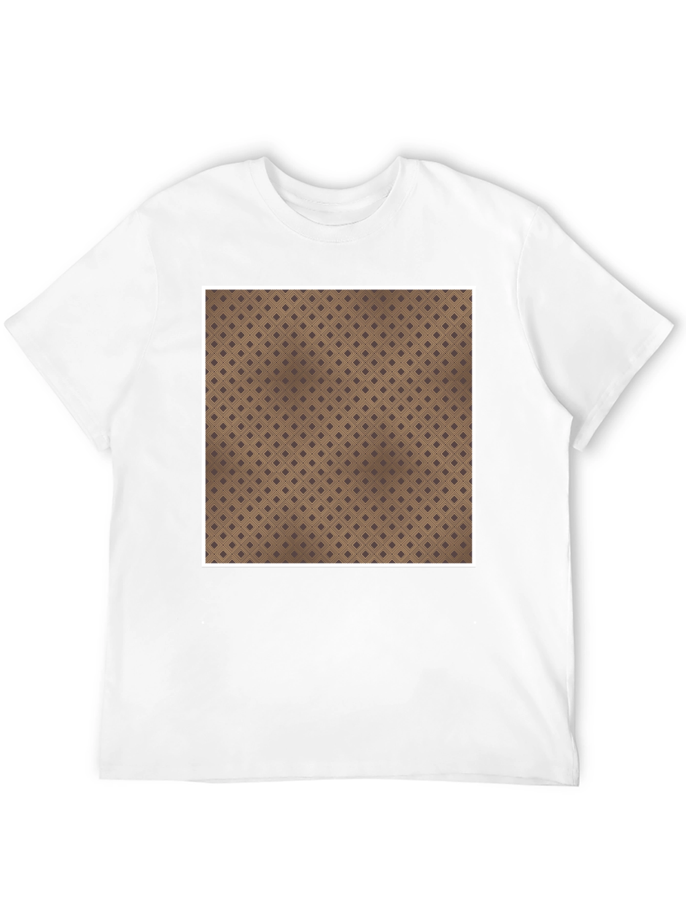Patterned Square Tee - Unique Design Comfortable Fit