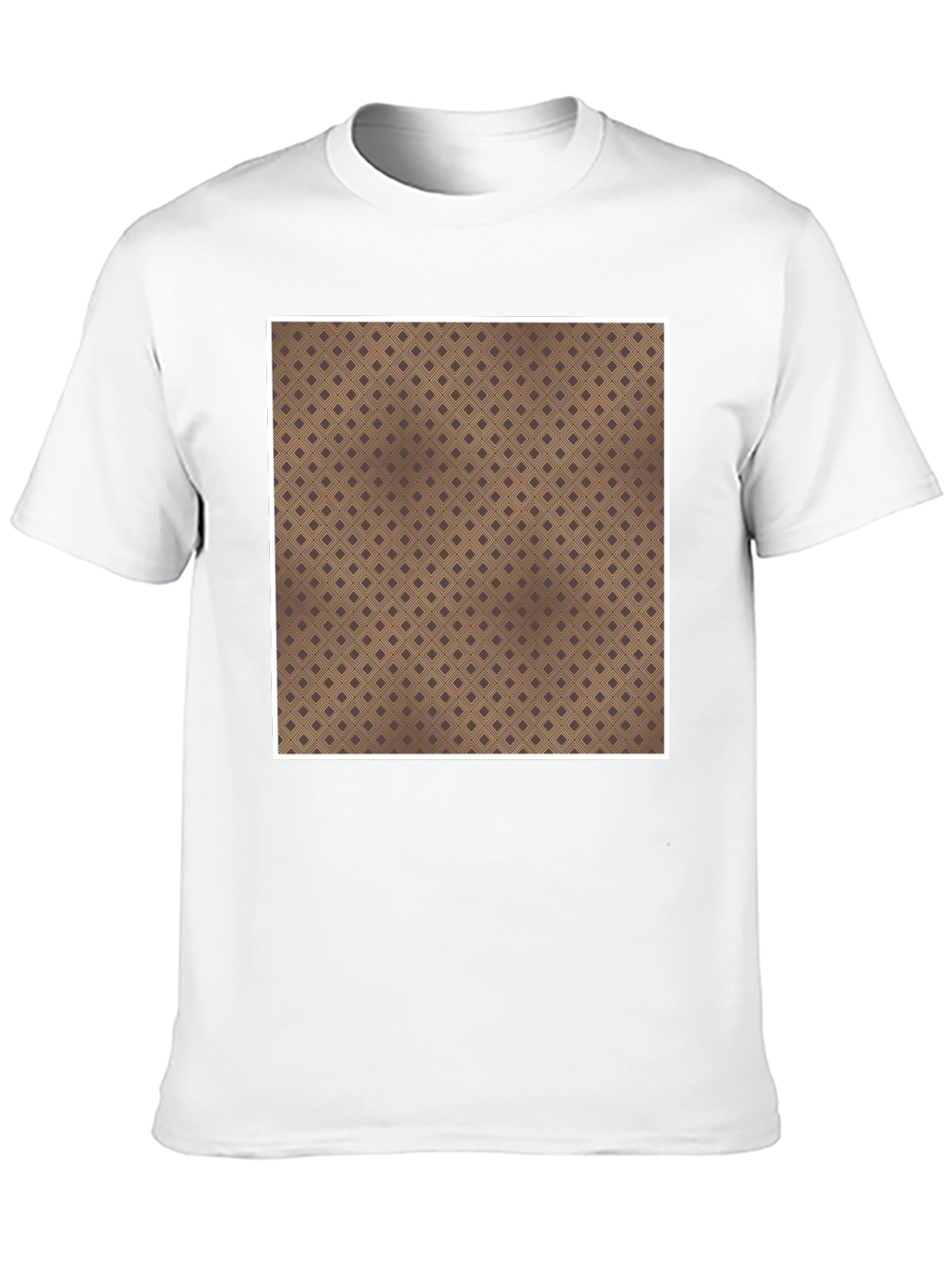 Patterned Square Tee - Unique Design Comfortable Fit