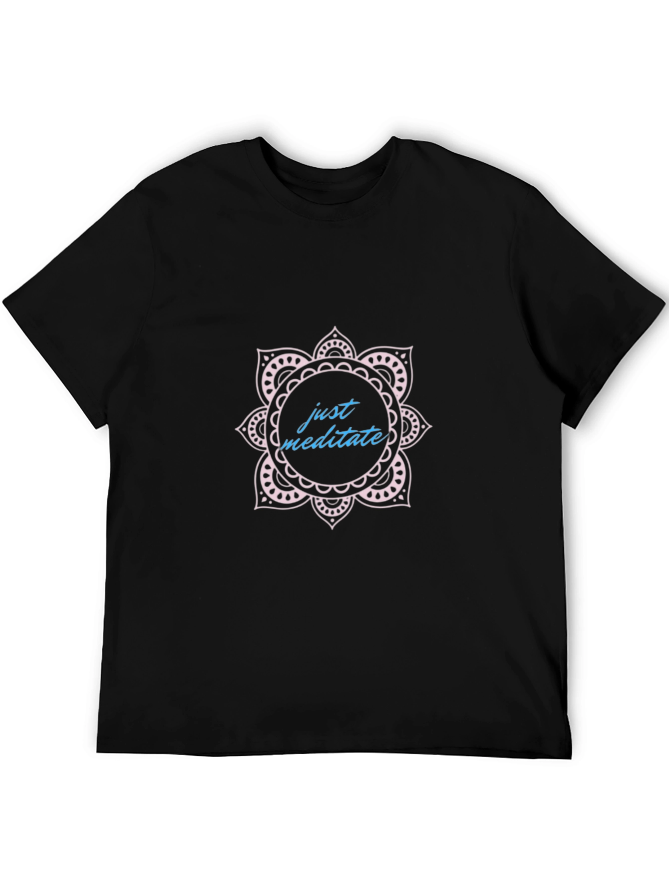 Meditate Mandala T-Shirt - Black