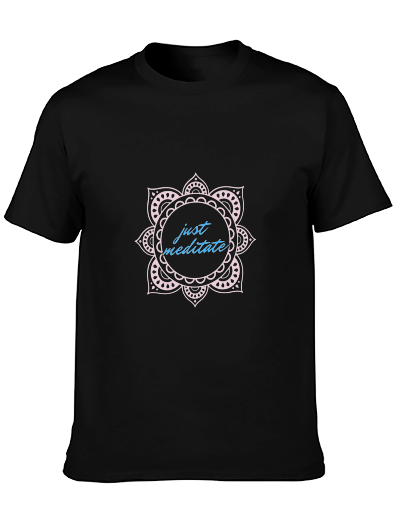 Meditate Mandala T-Shirt - Black