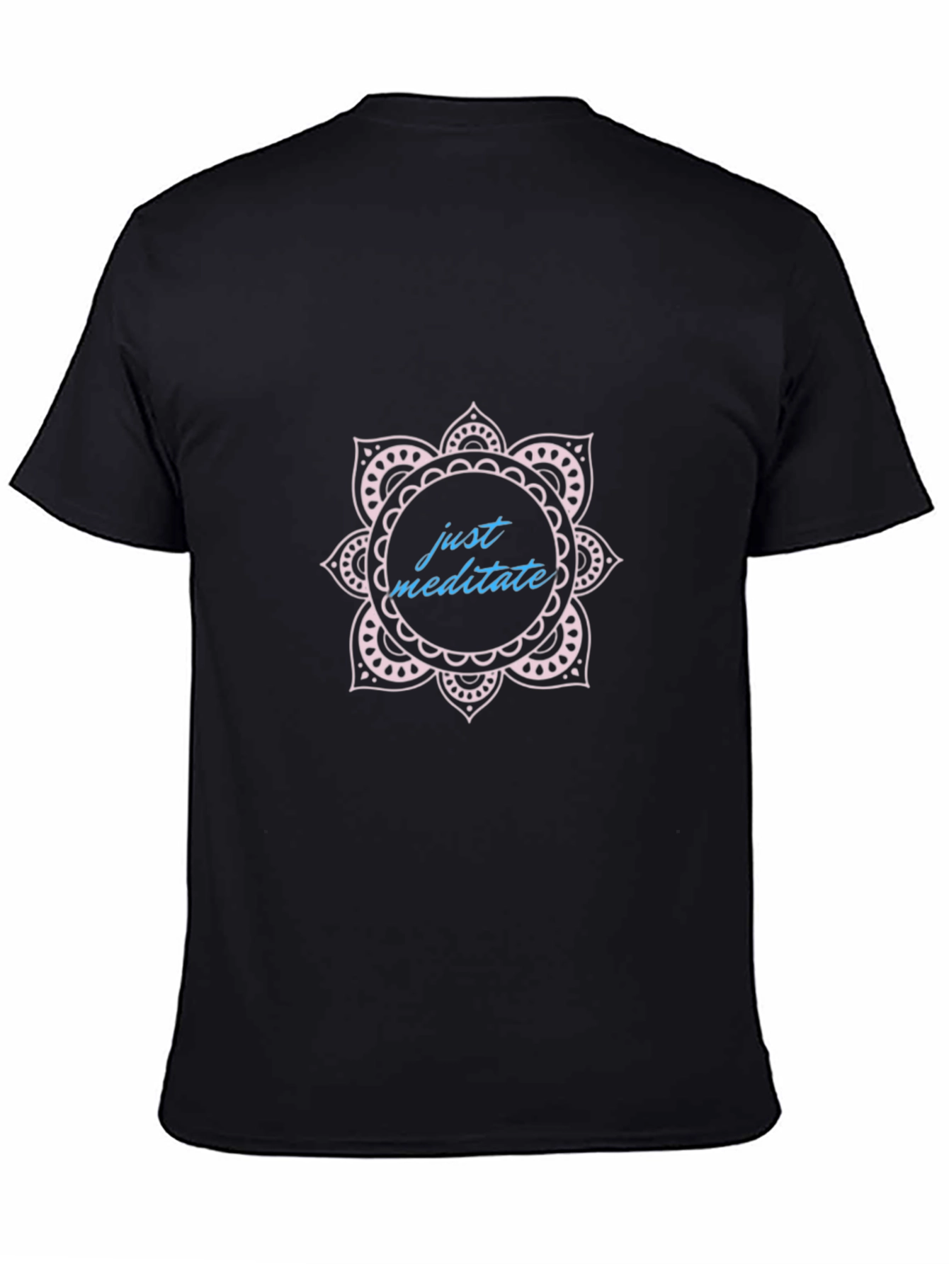 Meditate Mandala T-Shirt - Black