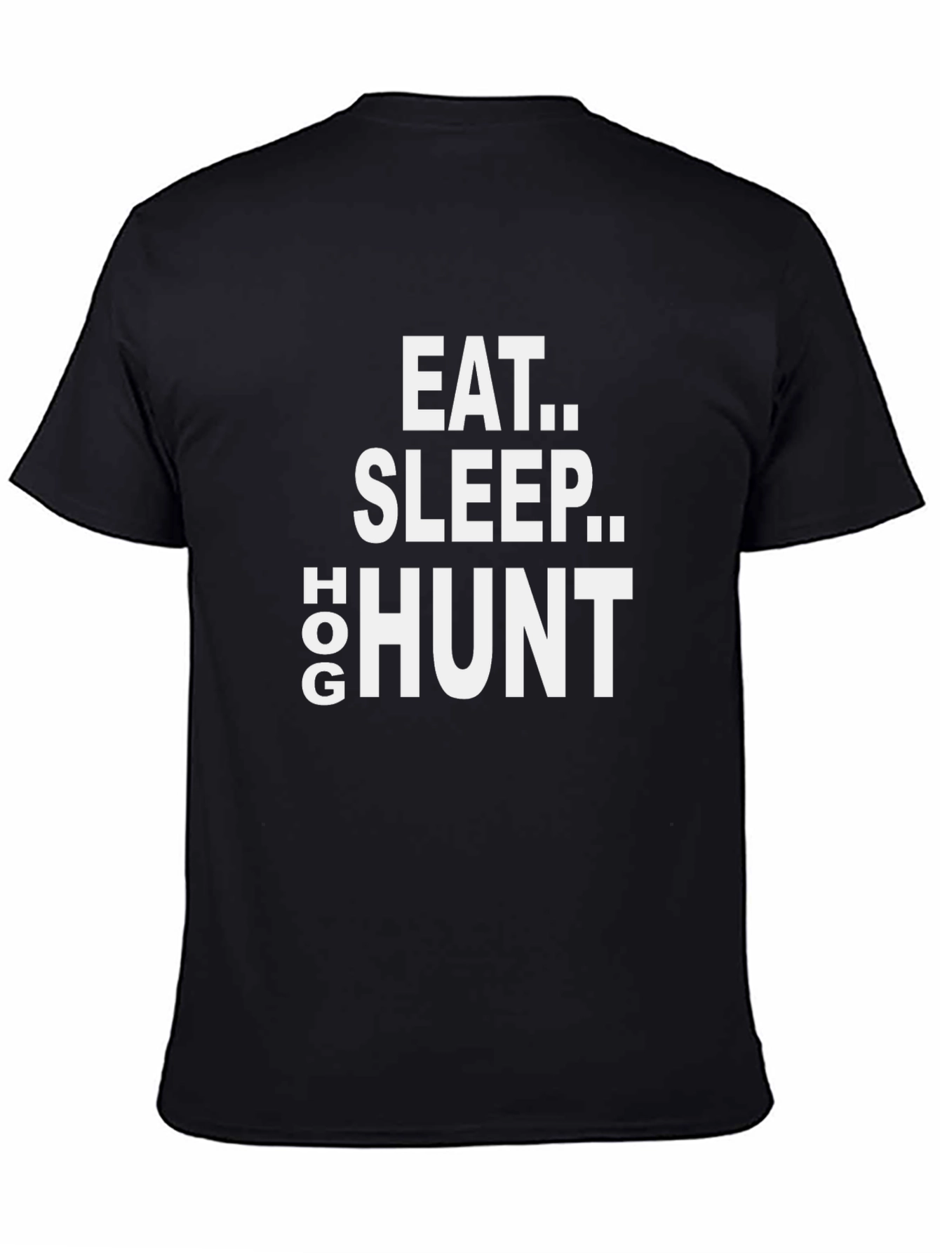 Eat Sleep Hog Hunt Black Graphic Tee