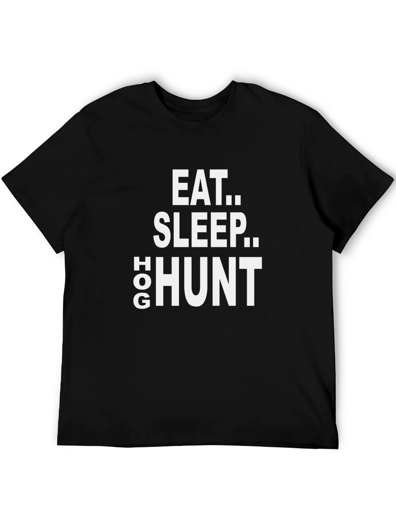 Eat Sleep Hog Hunt Black Graphic Tee