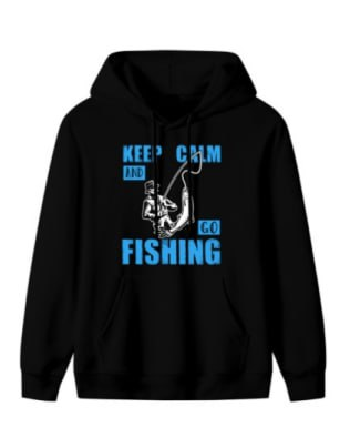 Angler-Inspired "Go Fishing" Hoodie