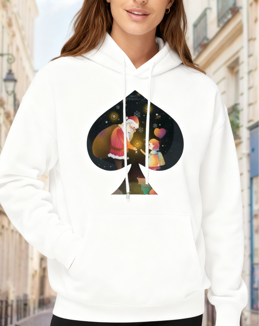 Festive Santa Sleigh Christmas Hoodie