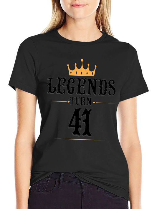 Legends Turn 41 T-Shirt - Birthday Gift