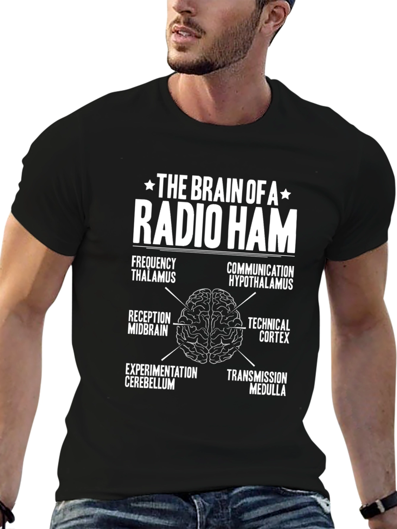 Radio Ham Brain Anatomy T-Shirt