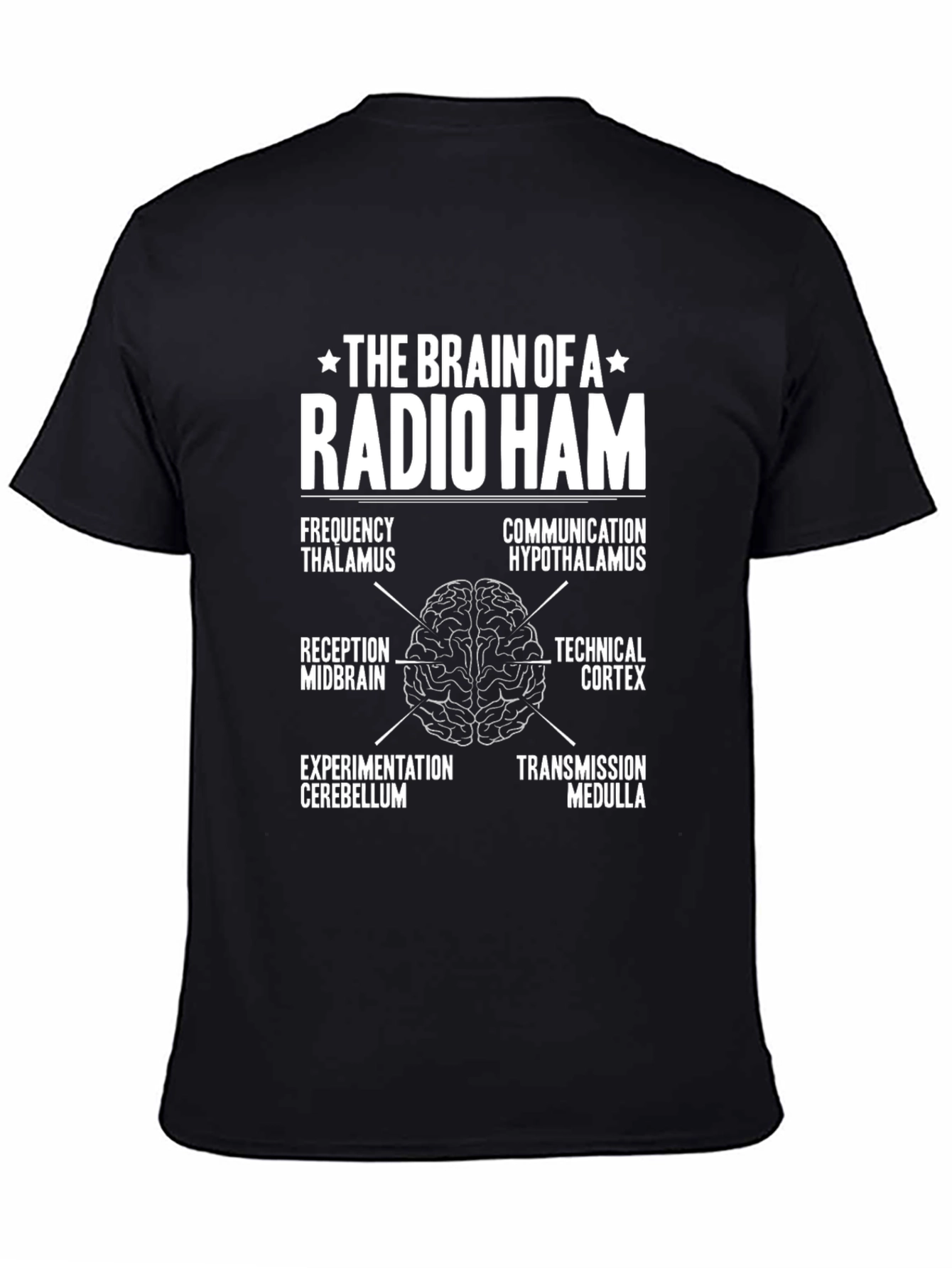 Radio Ham Brain Anatomy T-Shirt