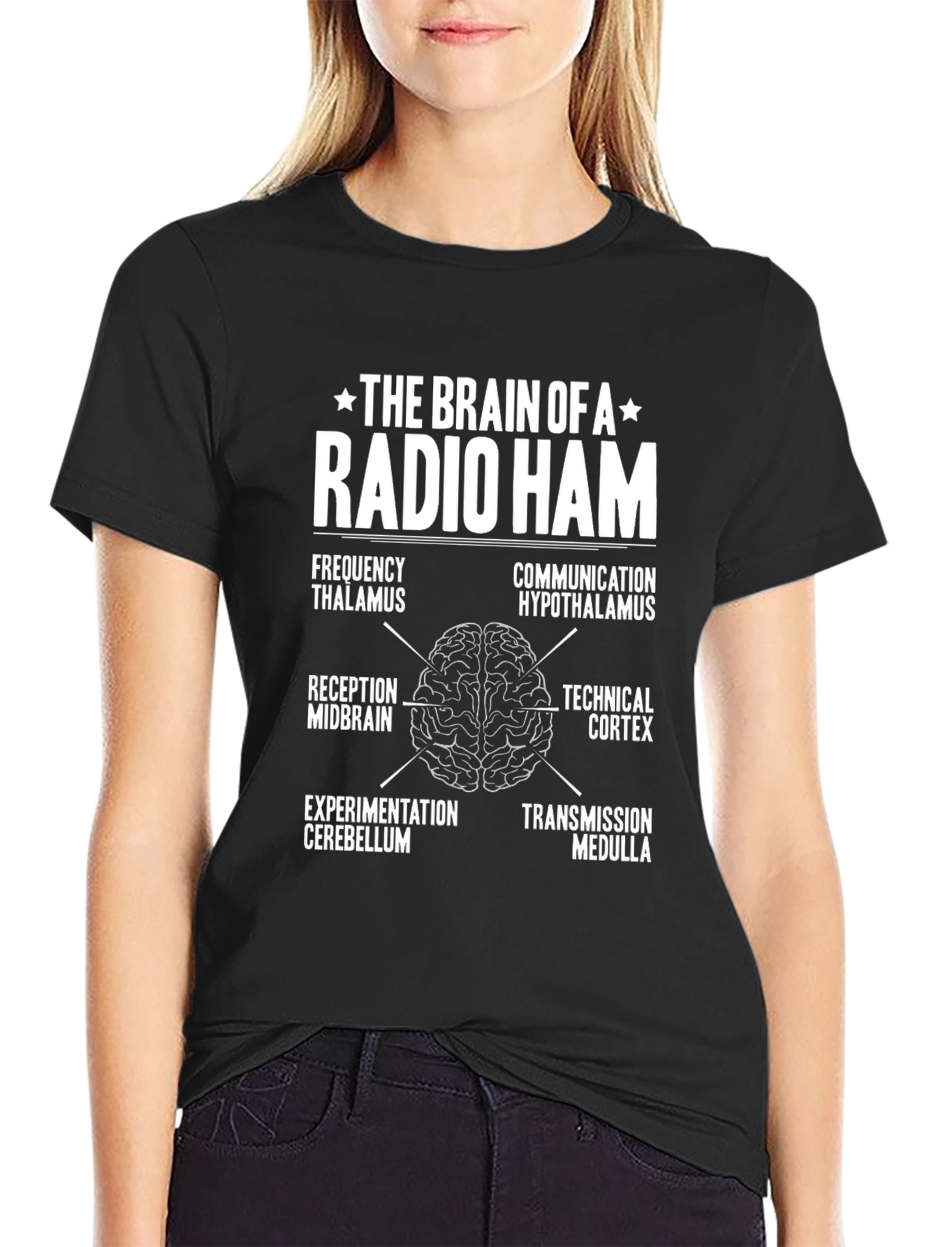 Radio Ham Brain Anatomy T-Shirt