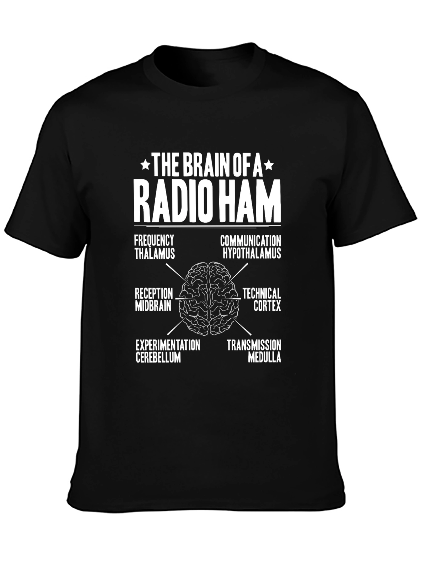 Radio Ham Brain Anatomy T-Shirt