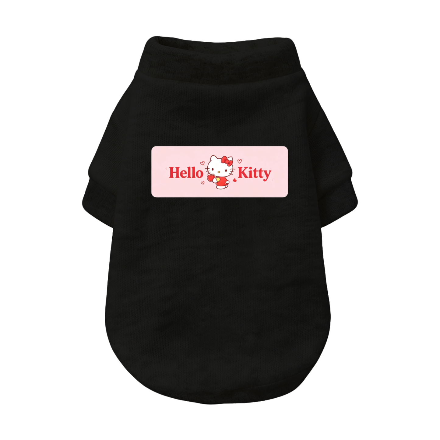 Pink Label Hello Kitty Grey Pet Pullover Sweater, Soft Daily Puppy Cardigan