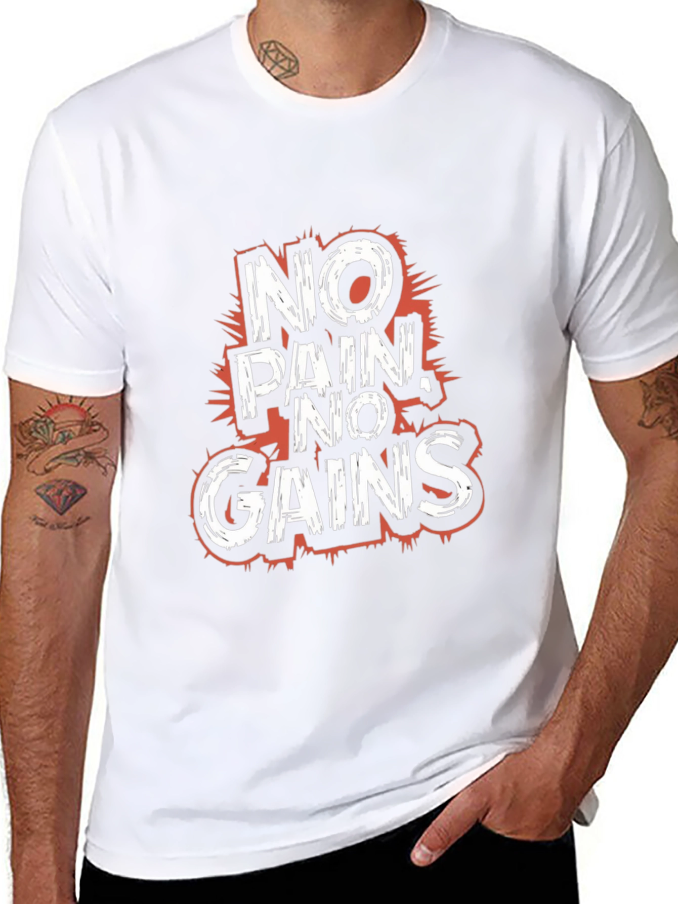 No Pain No Gains Graphic T-Shirt