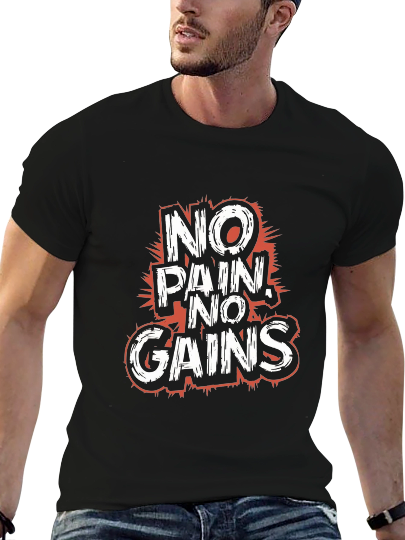 No Pain No Gains Graphic T-Shirt