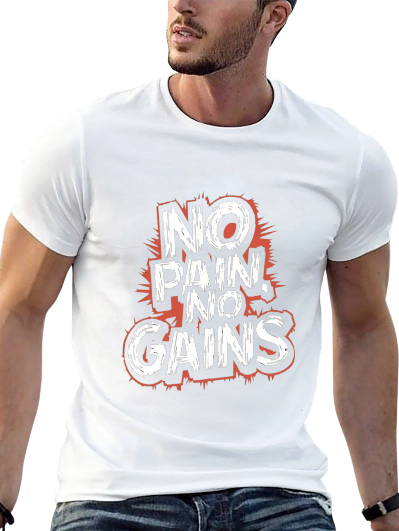 No Pain No Gains Graphic T-Shirt