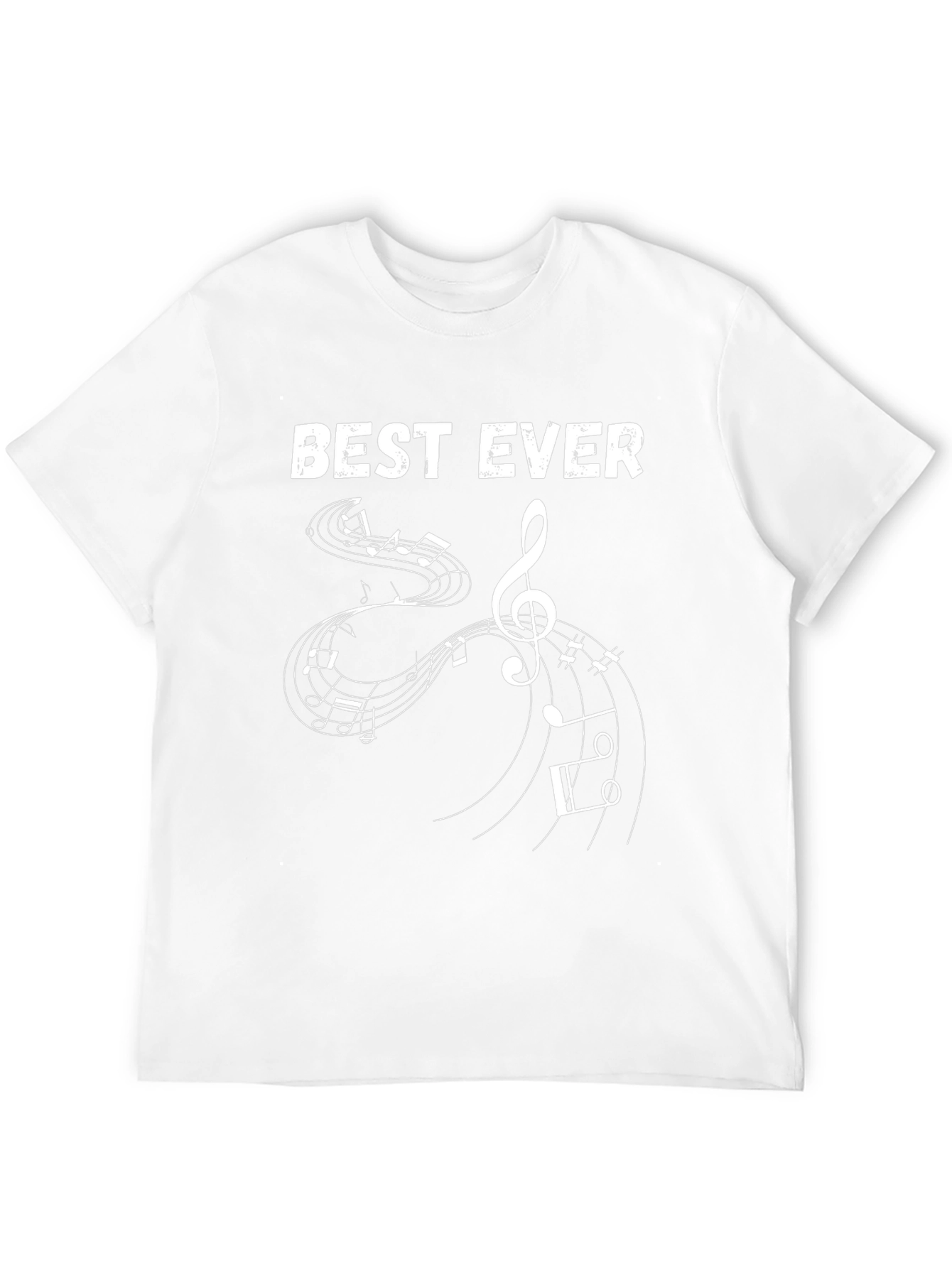 Best Ever Music Notes T-Shirt - Black