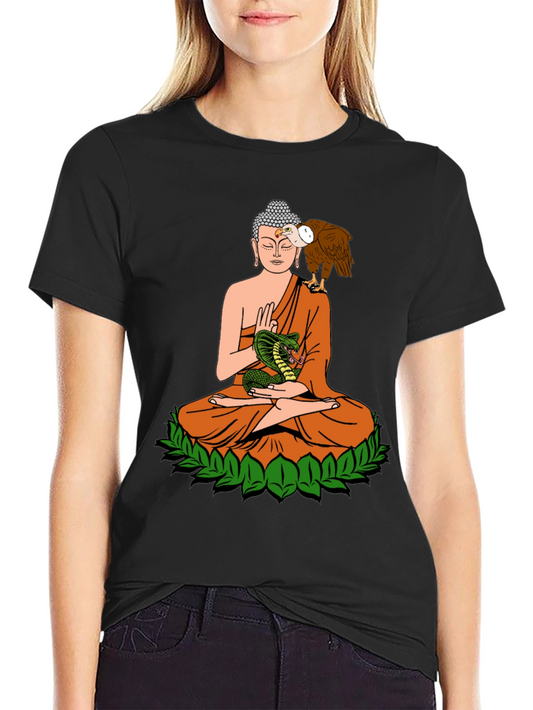 Buddha Vulture Cobra Graphic Tee