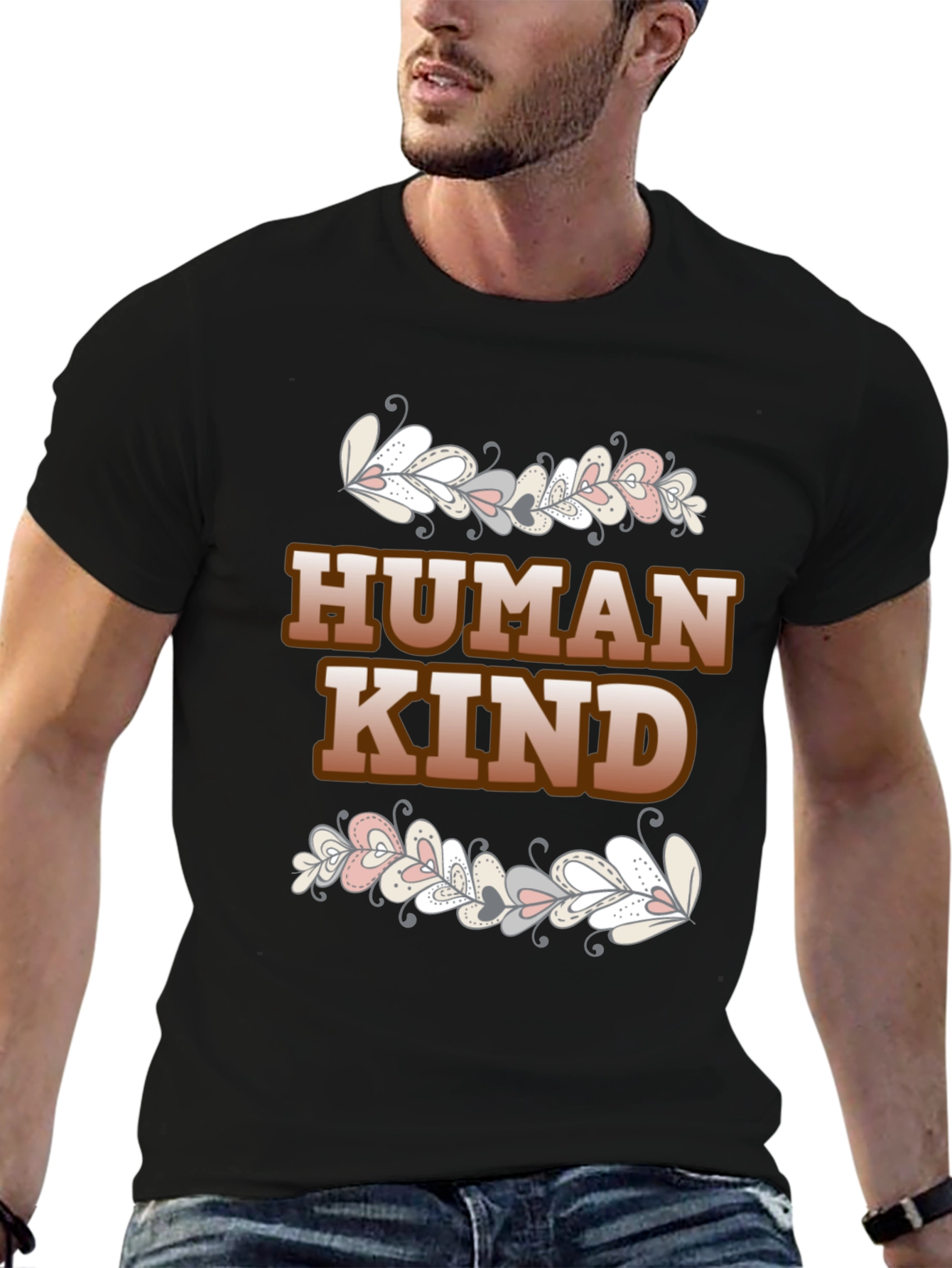 Humankind Graphic Print Crew Neck T-Shirt