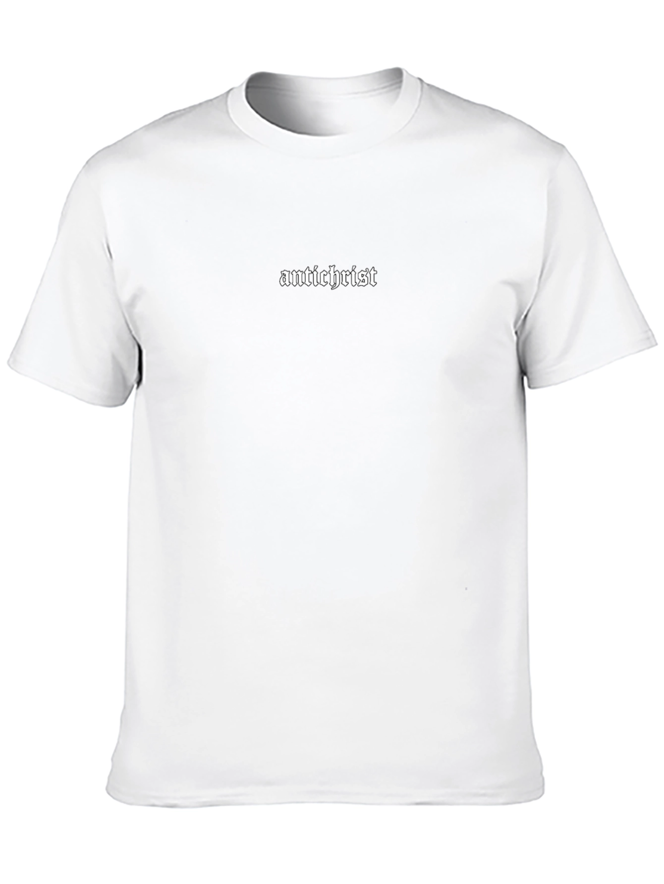 Antichrist Graphic Tee - Black Cotton Casual Shirt