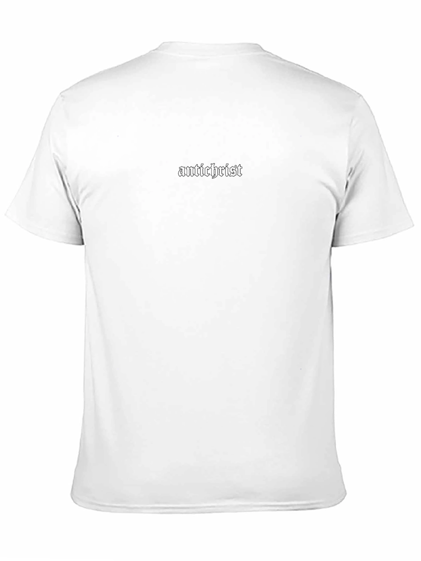 Antichrist Graphic Tee - Black Cotton Casual Shirt