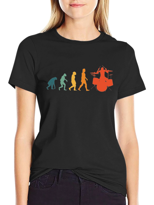 Evolution of Drumming T-Shirt - Black