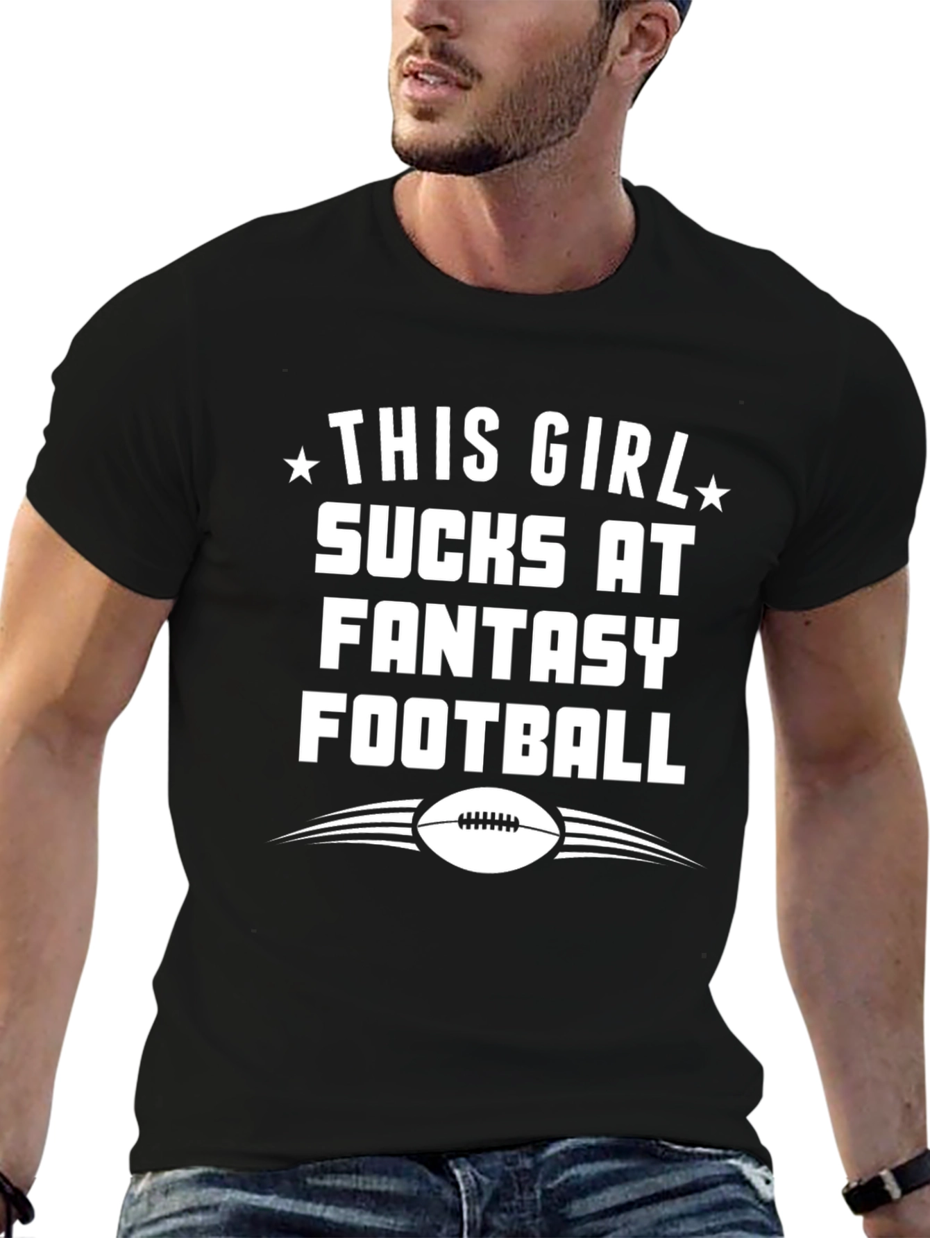 Fantasy Football Graphic Tee - Unisex Black T-Shirt