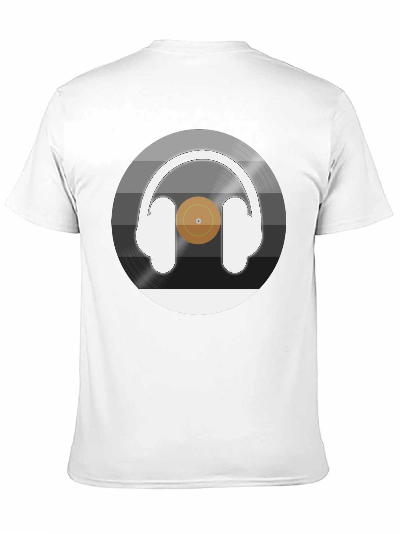 Headphone Vinyl Record Graphic Tee