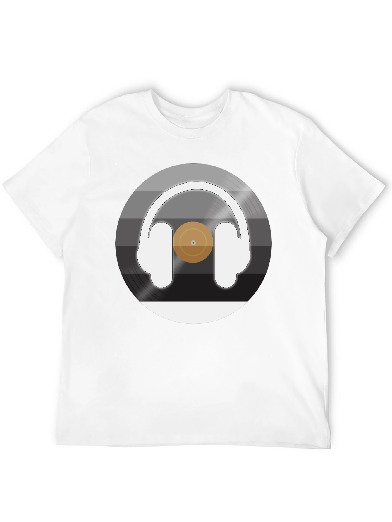 Headphone Vinyl Record Graphic Tee