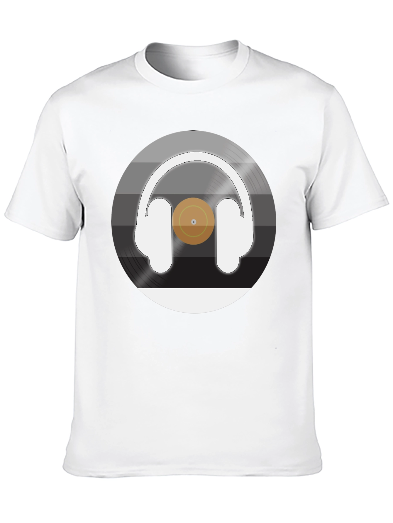 Headphone Vinyl Record Graphic Tee