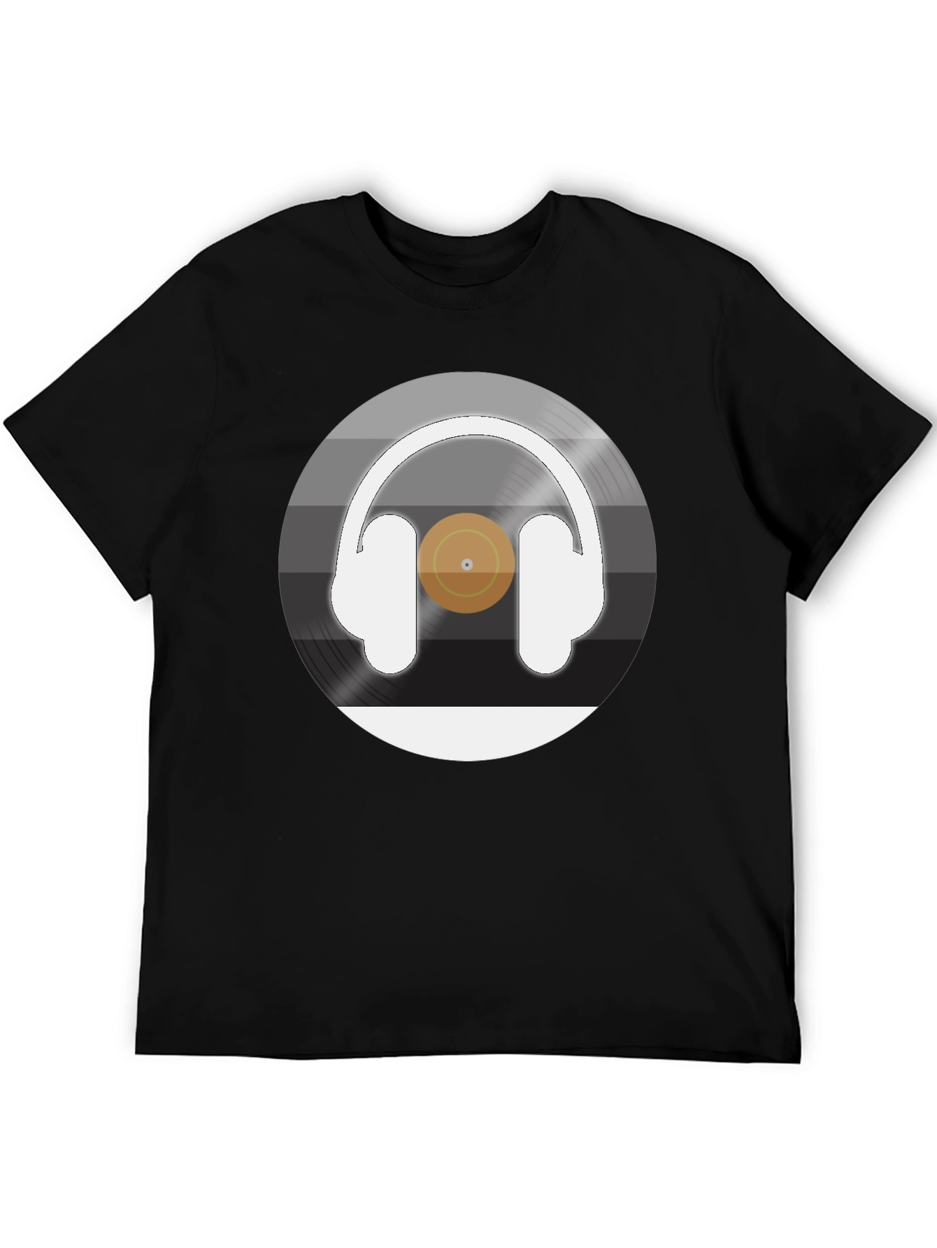 Headphone Vinyl Record Graphic Tee