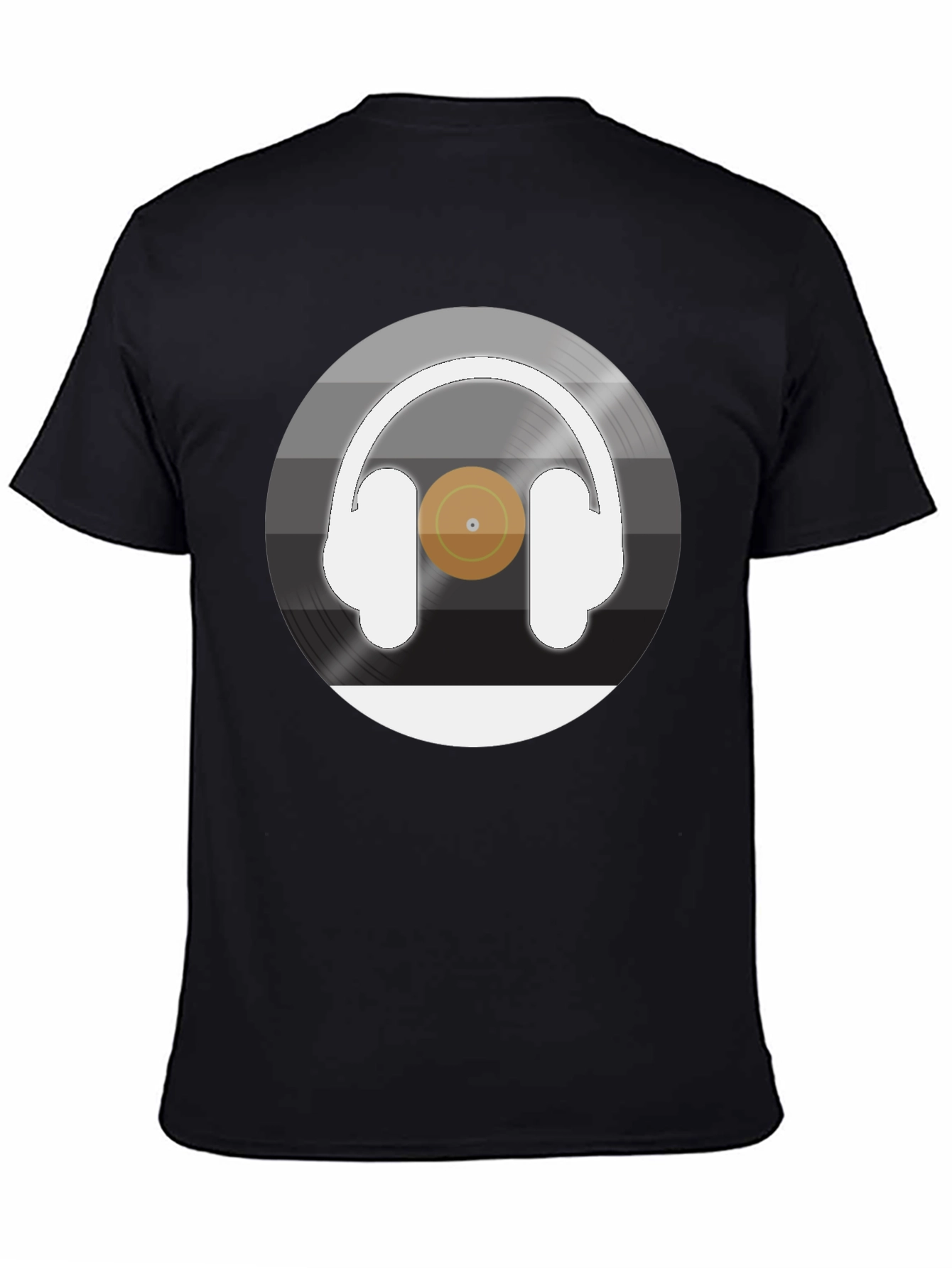 Headphone Vinyl Record Graphic Tee
