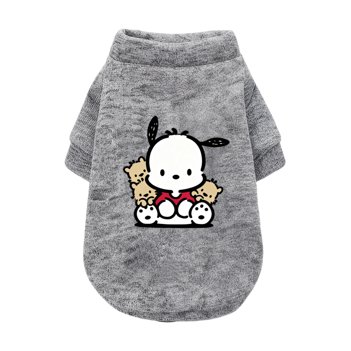 Pochacco Surrounded by Tiny Bears Pet Sweater, Super Kawaii Pet Outfit
