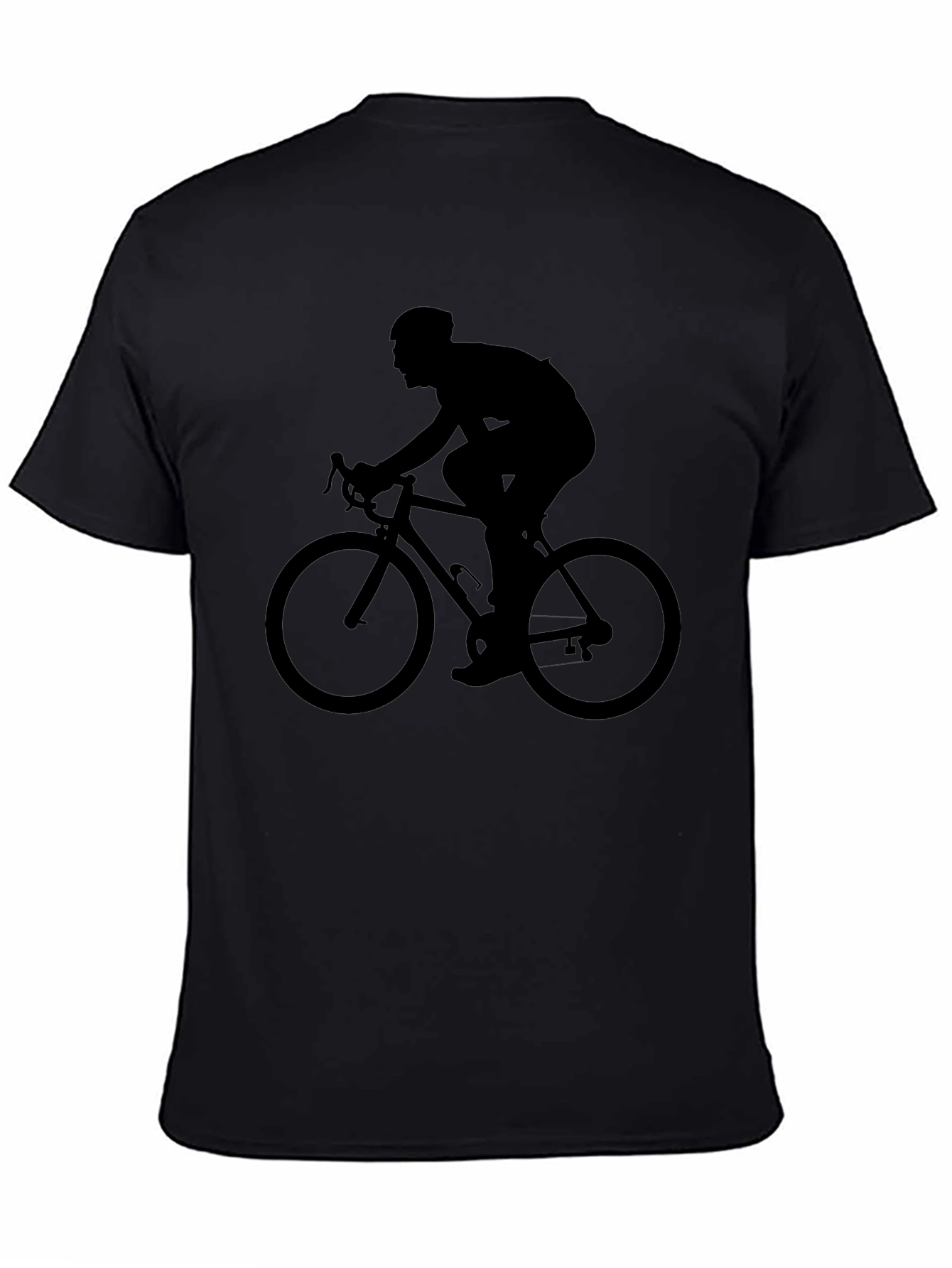 Mens Black Cycling T-Shirt - Ride in Style