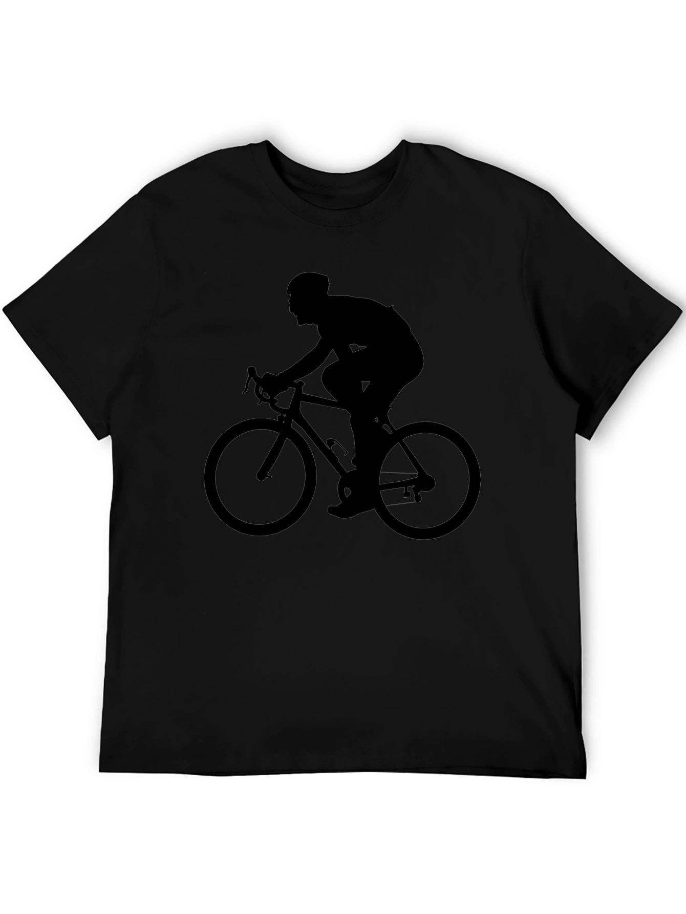 Mens Black Cycling T-Shirt - Ride in Style