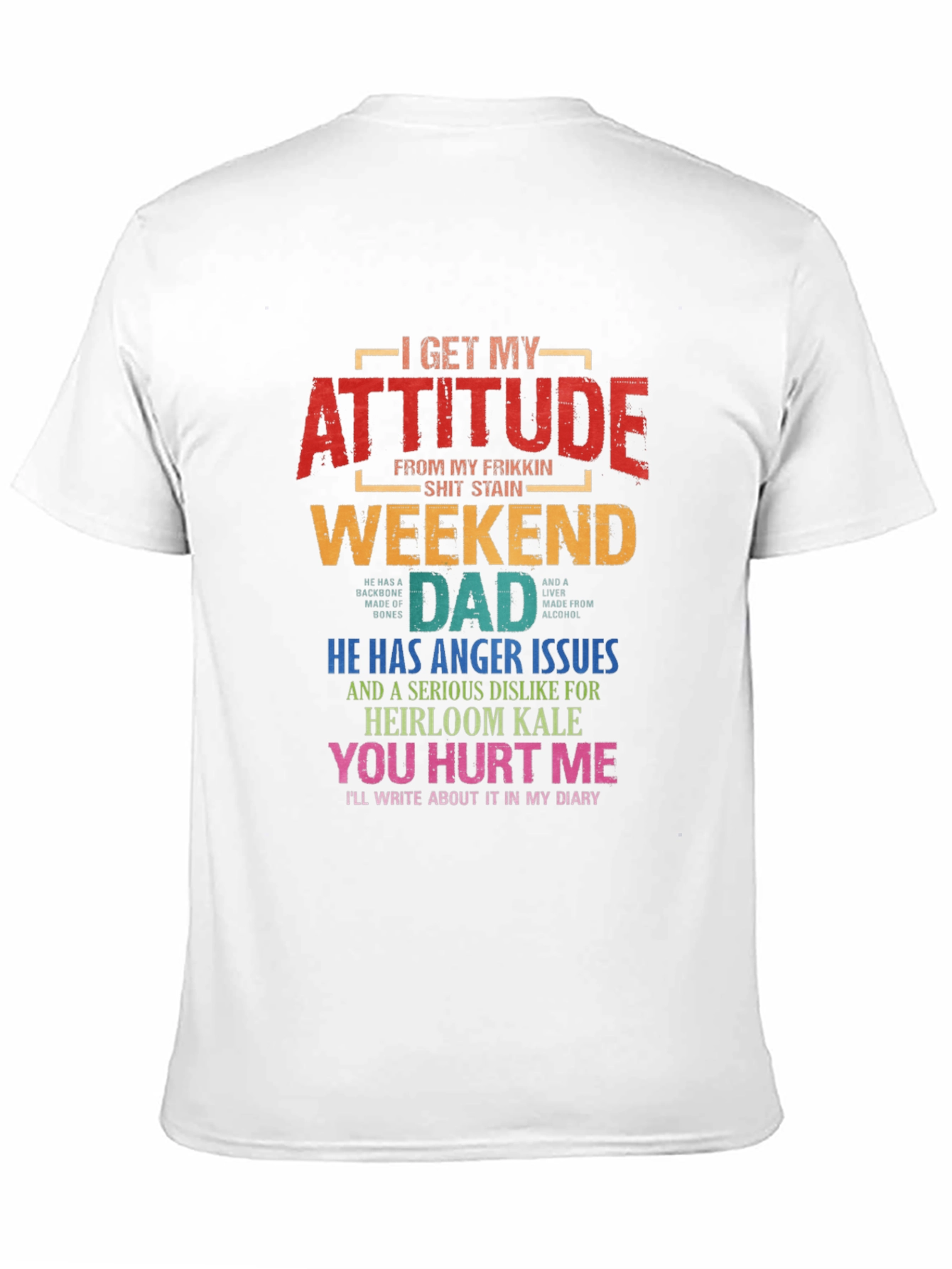 Weekend Dad Attitude T-Shirt - Novelty Gift