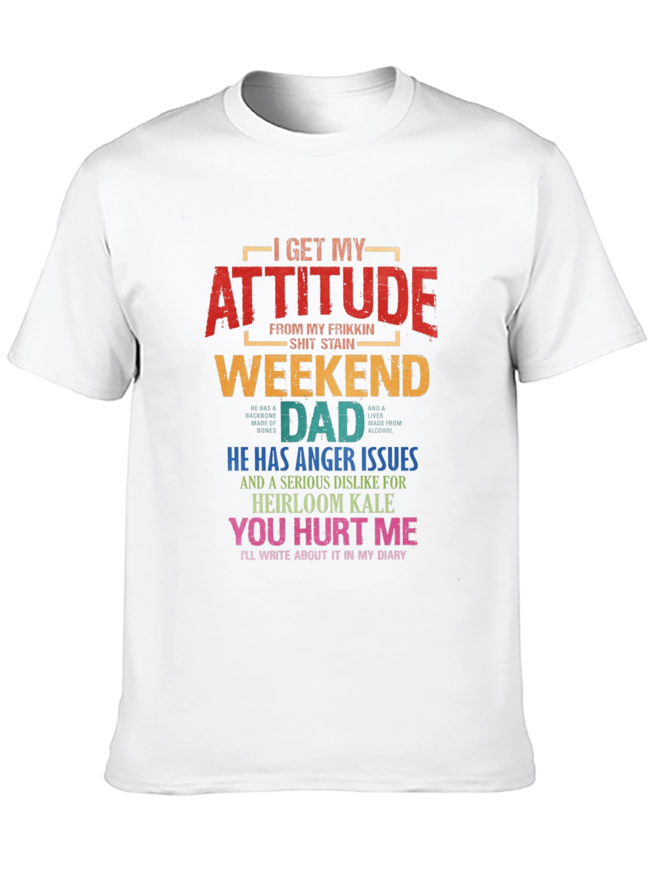 Weekend Dad Attitude T-Shirt - Novelty Gift