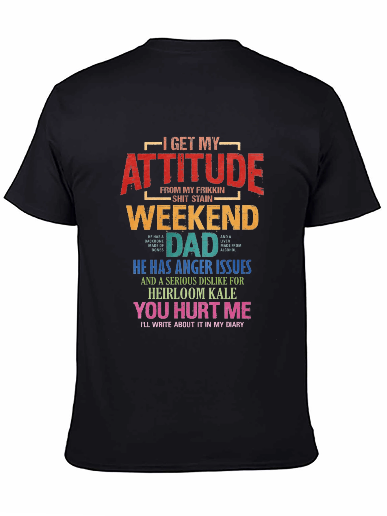 Weekend Dad Attitude T-Shirt - Novelty Gift