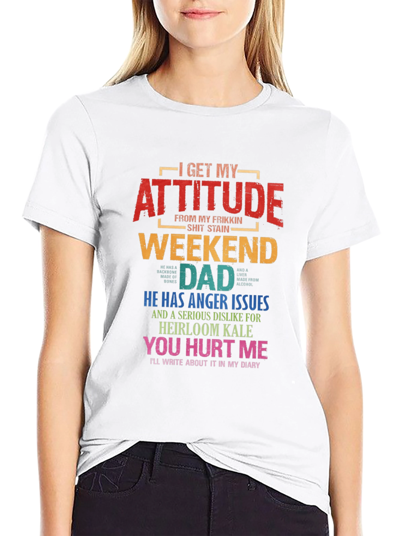 Weekend Dad Attitude T-Shirt - Novelty Gift