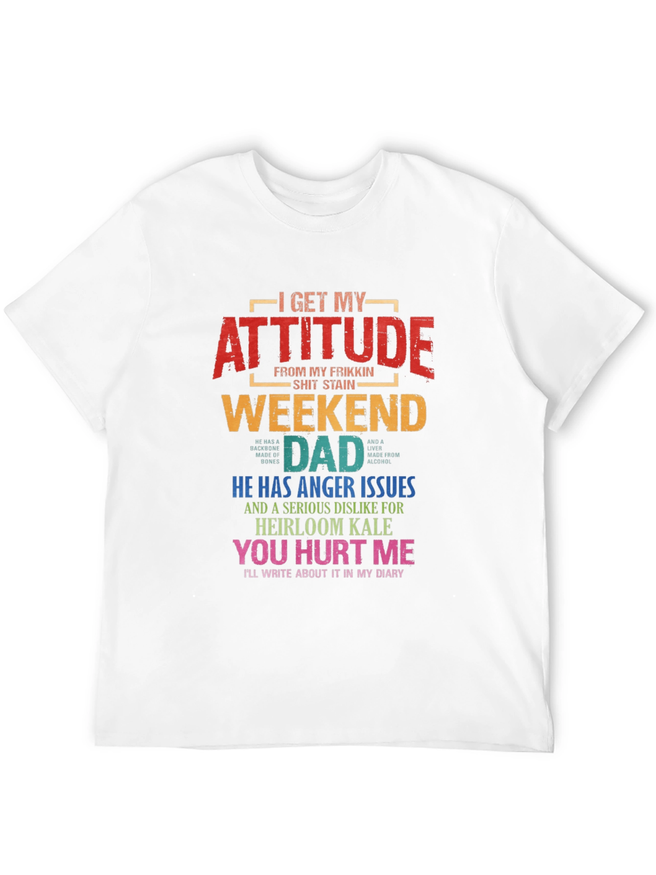 Weekend Dad Attitude T-Shirt - Novelty Gift